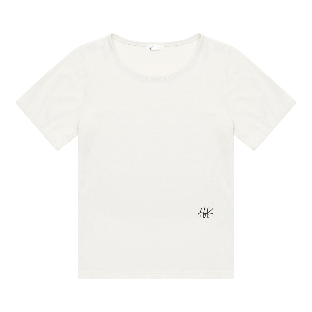 short sleeved tee white color image-S27L1