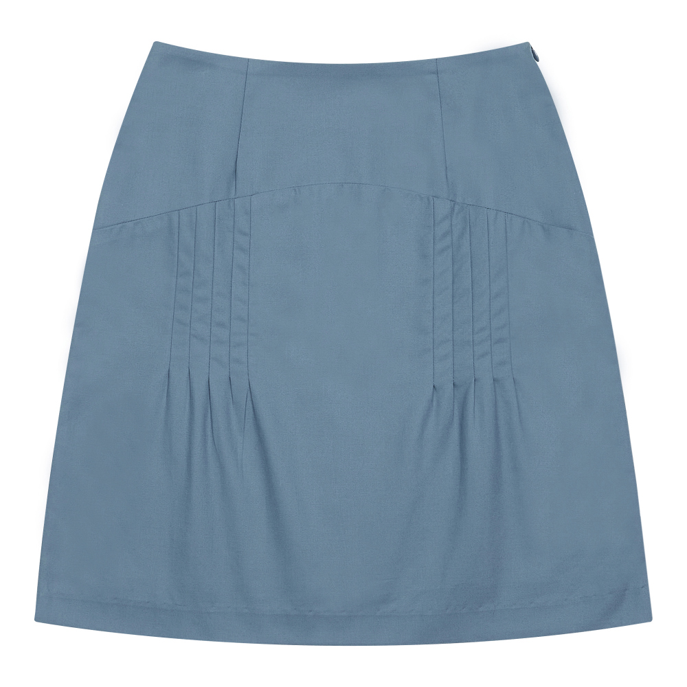 mini skirt khaki color image-S10L1
