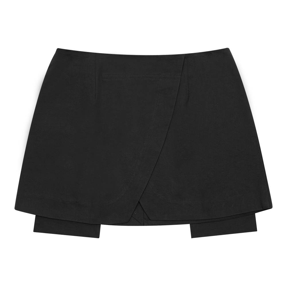 mini skirt charcoal color image-S10L2