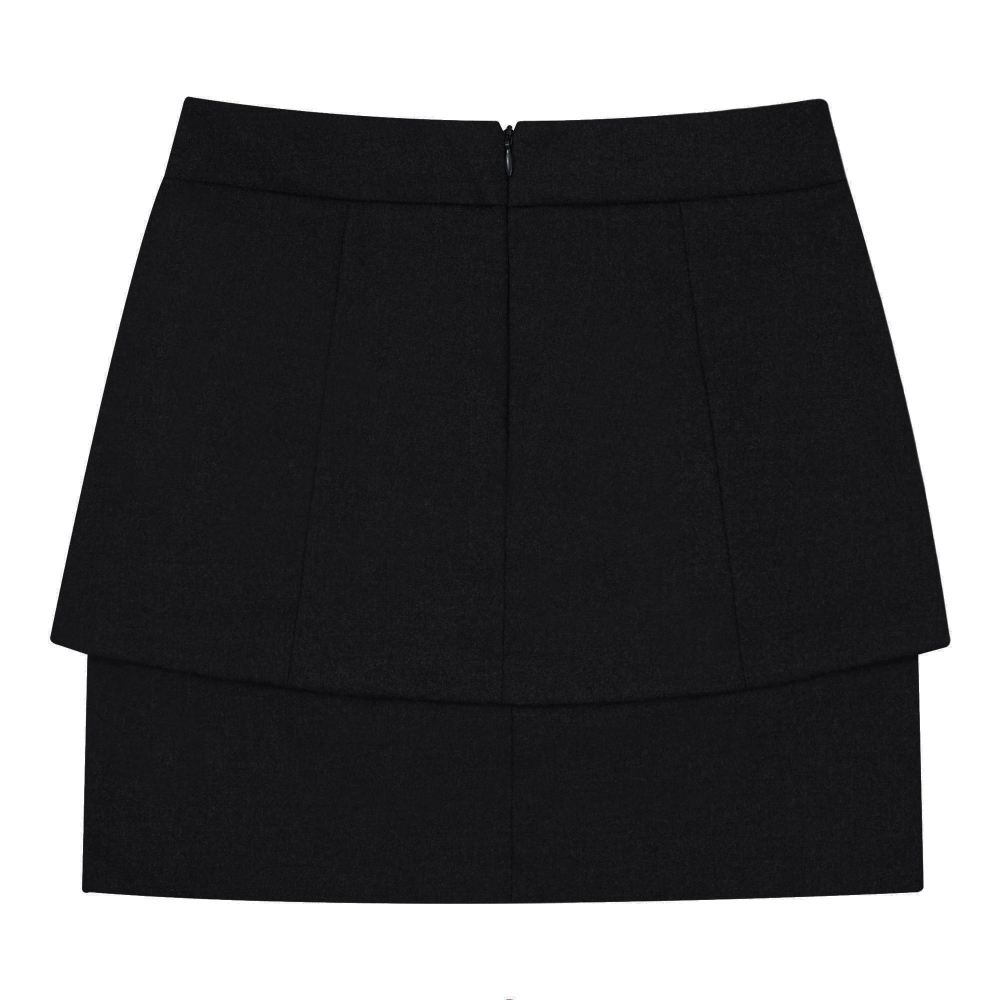 mini skirt charcoal color image-S13L1