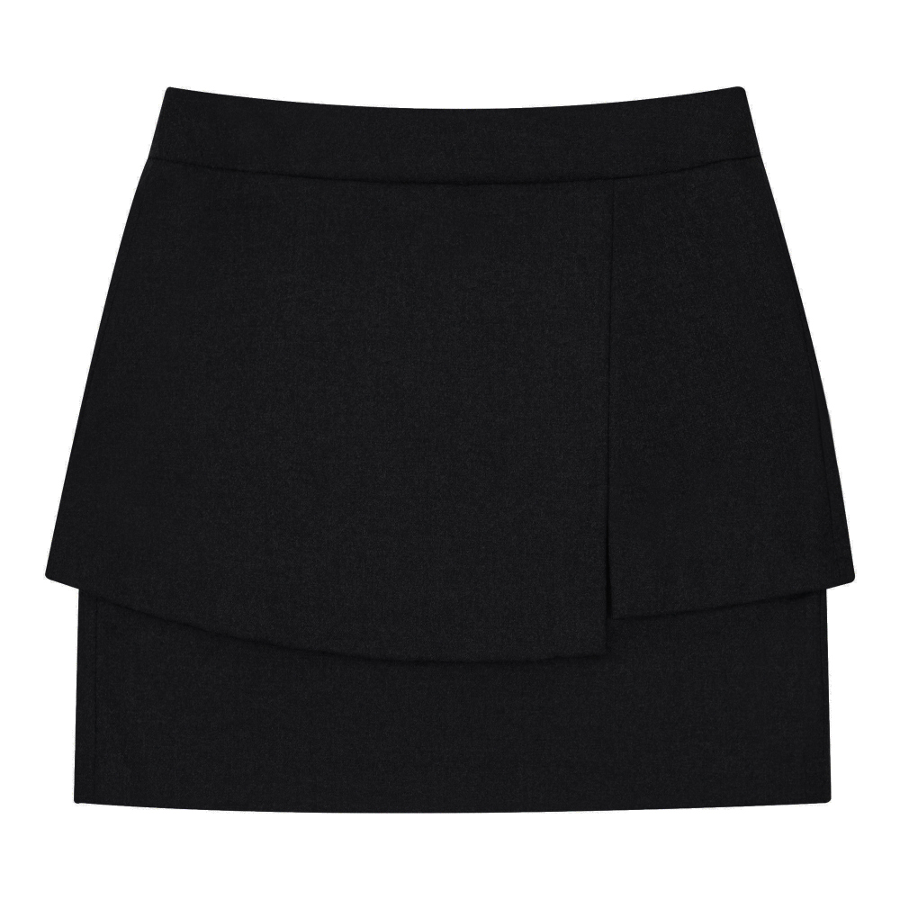 mini skirt charcoal color image-S13L2