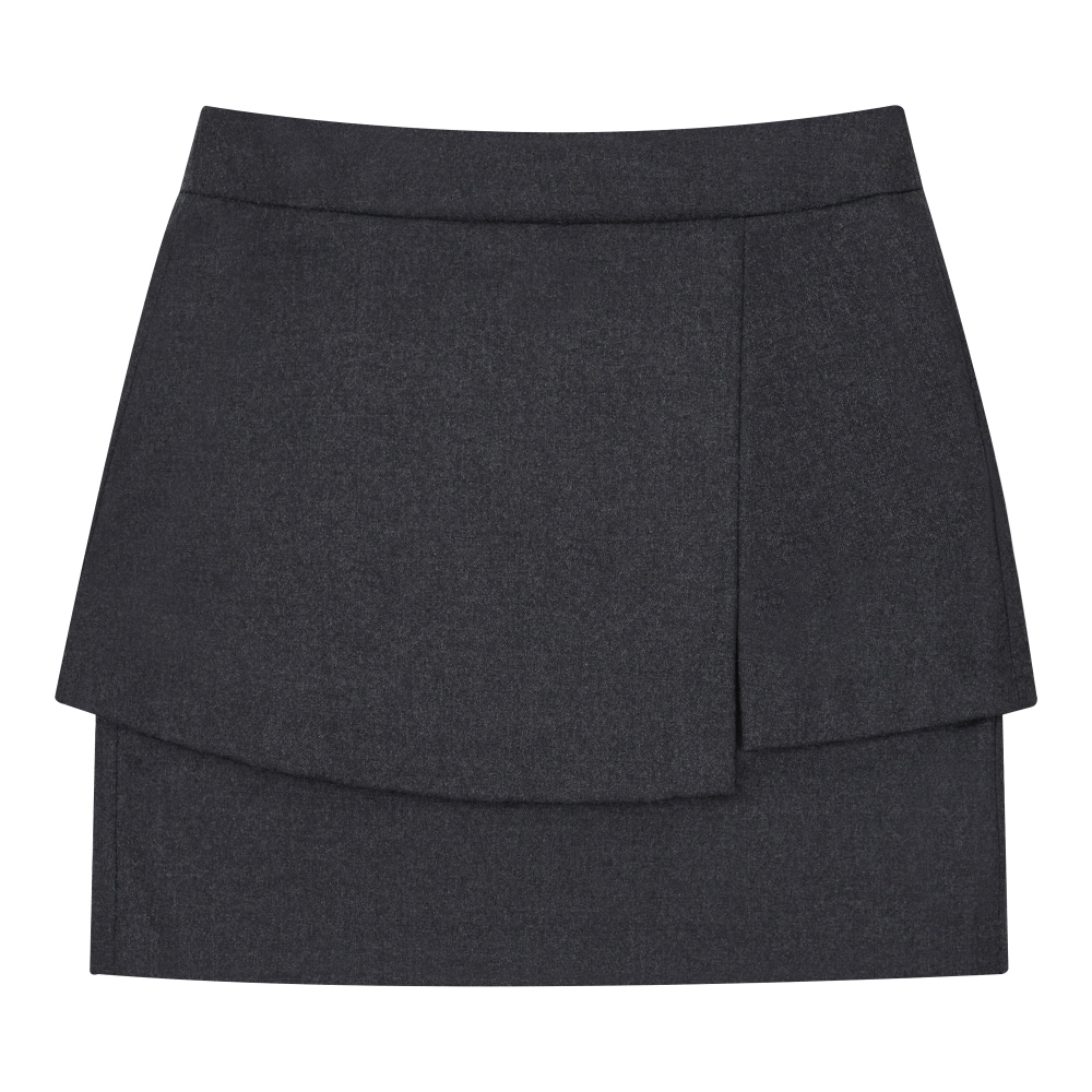 mini skirt charcoal color image-S10L1
