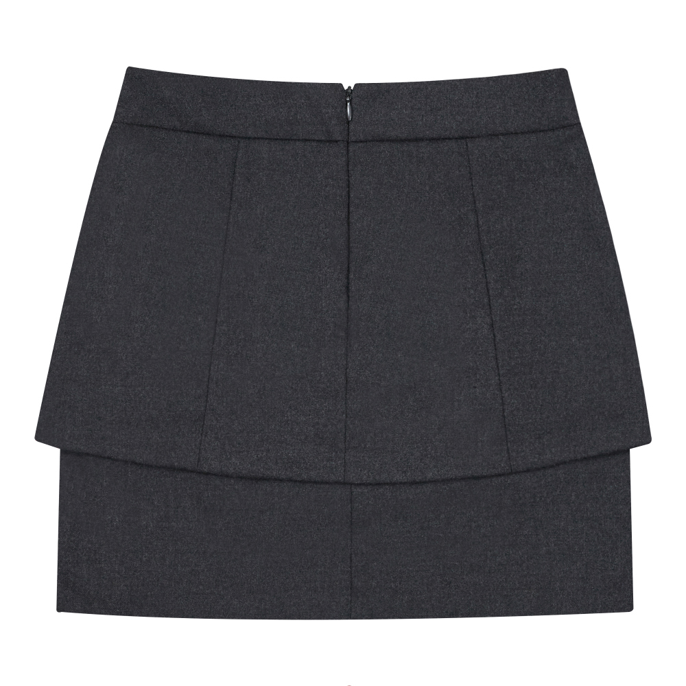 mini skirt charcoal color image-S10L2