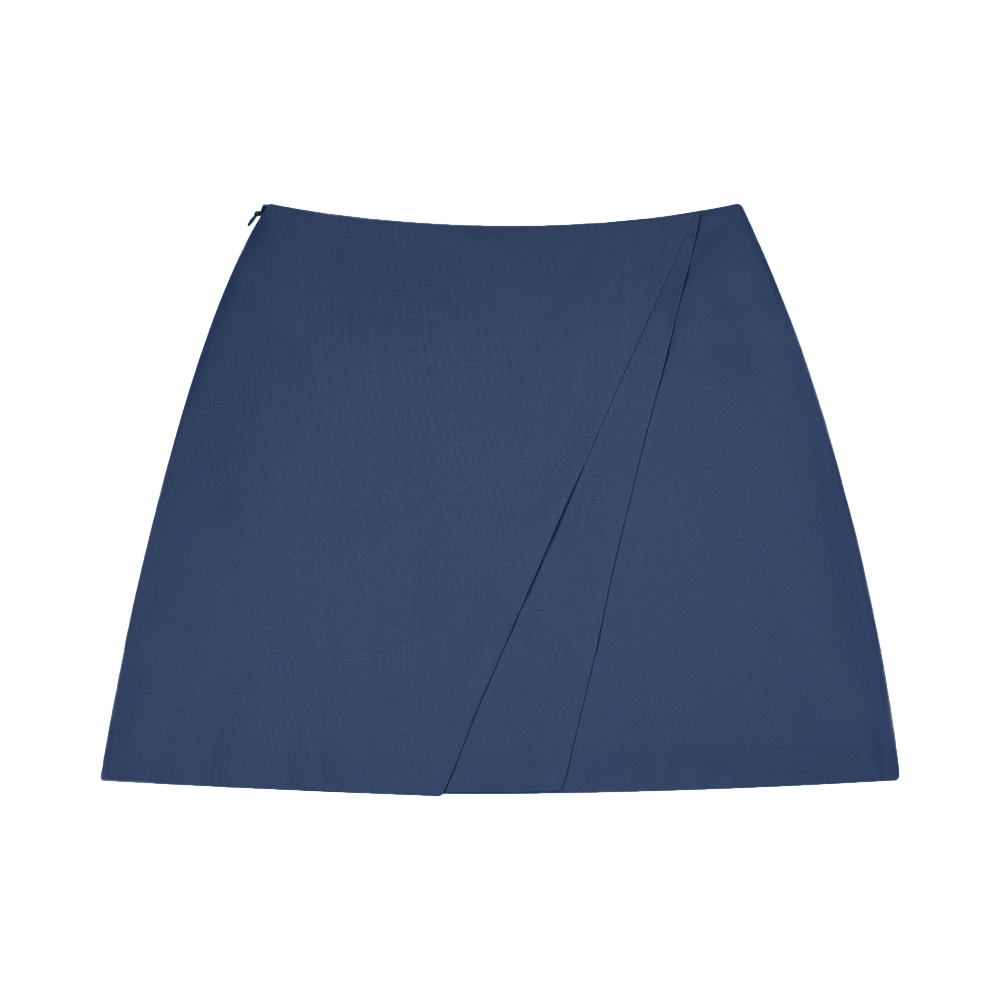 mini skirt navy blue color image-S13L1