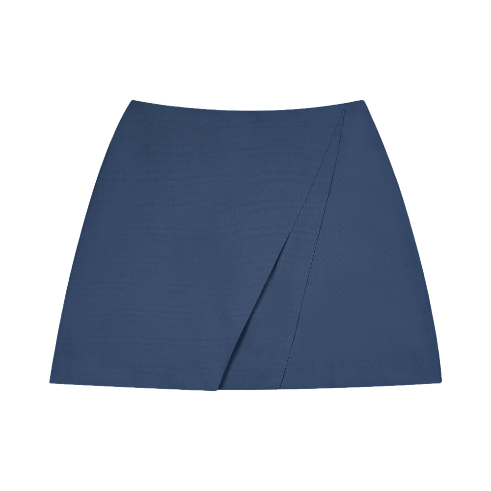 mini skirt navy blue color image-S13L2