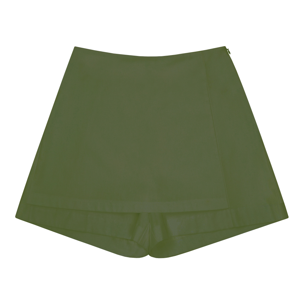 shorts khaki color image-S12L1